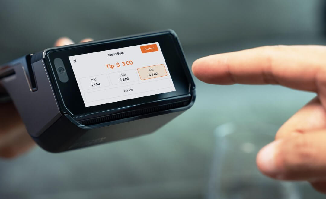 Rear customer display