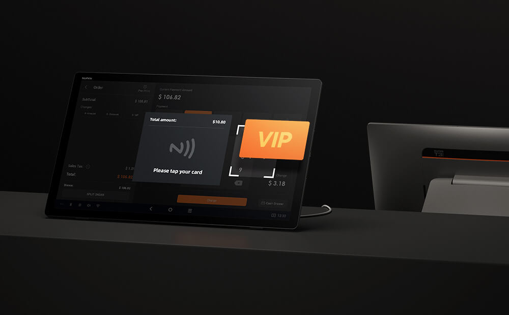Tap on secondary screen